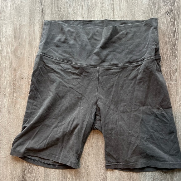 TNA Grey Cotton Biker Shorts - Picture 1 of 1
